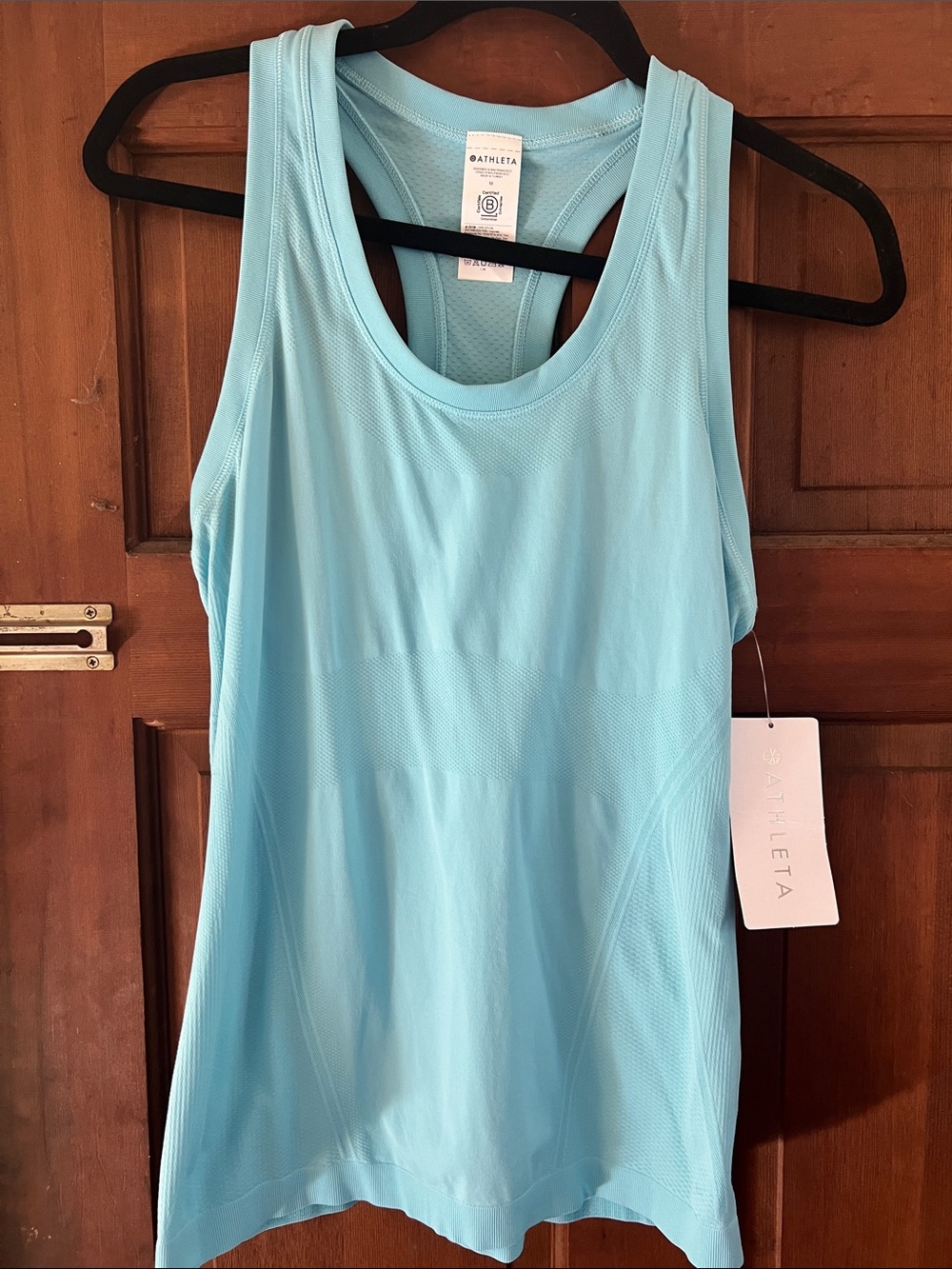 Athleta Aqua Blue Racerback Performance Tank